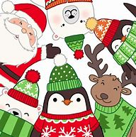 picture of Santa and other Christmas characters